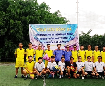 Các trận giao hữu bóng đá nhân dịp kỷ niệm 59 năm ngày thành lập ngành KSND